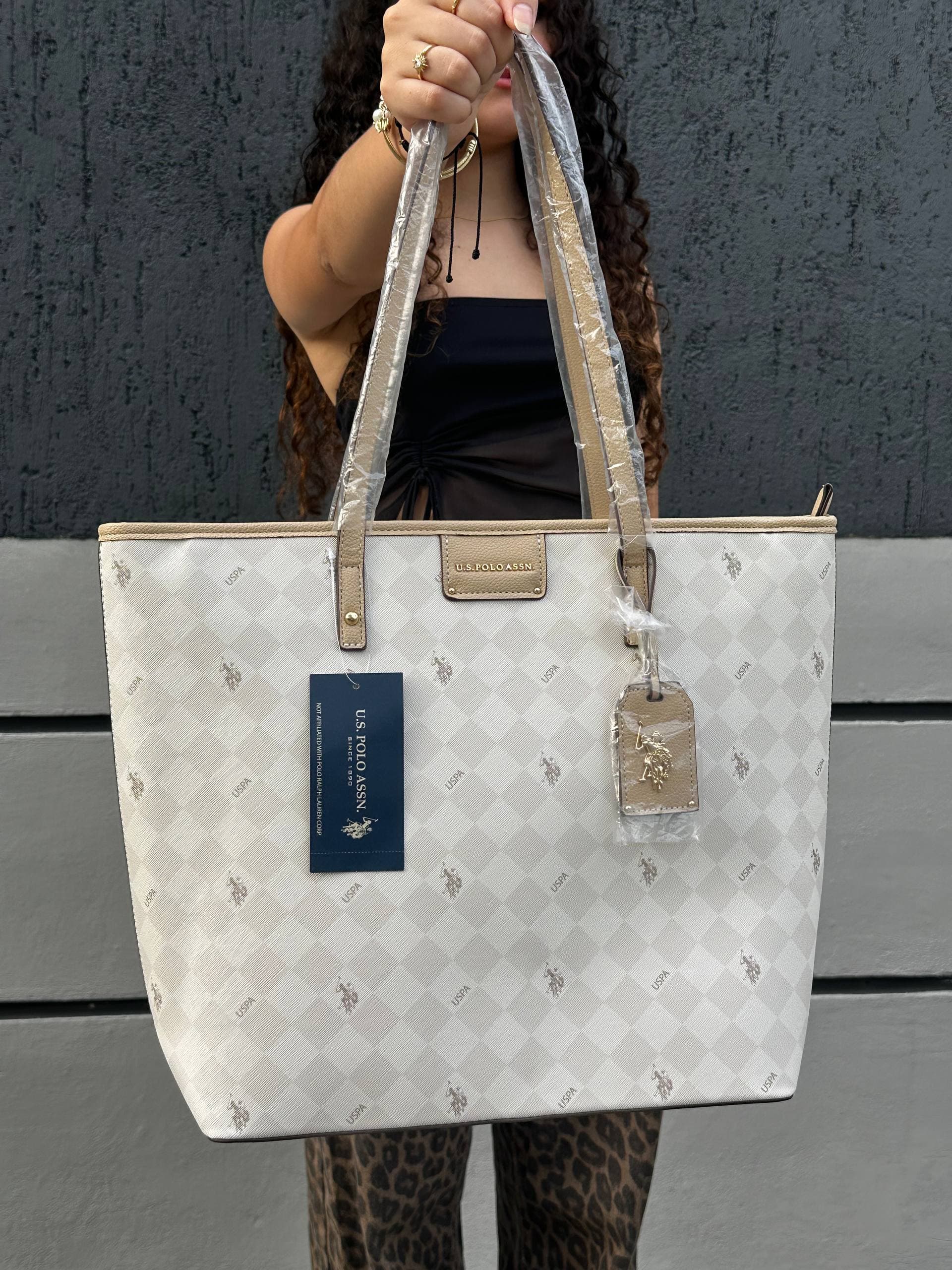 Cartera Polo beige