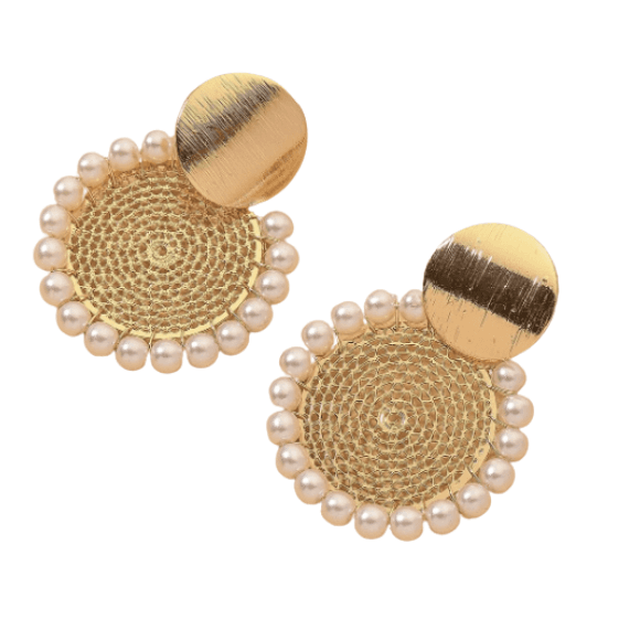 Zarcillo bohemio con perlas